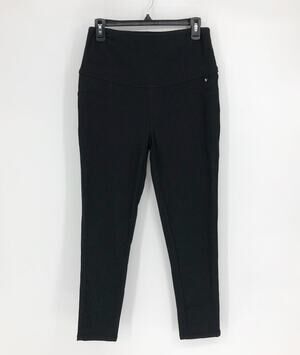 ANGEL MATERNITY Skinny Jeggings Small Black Over The Bump Stretch EUC